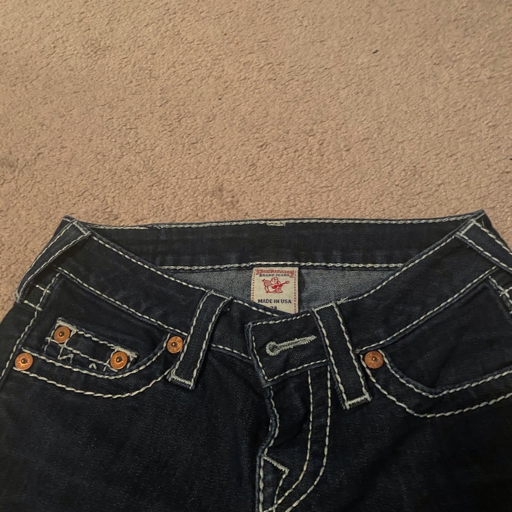True Religion thick stitch jeans